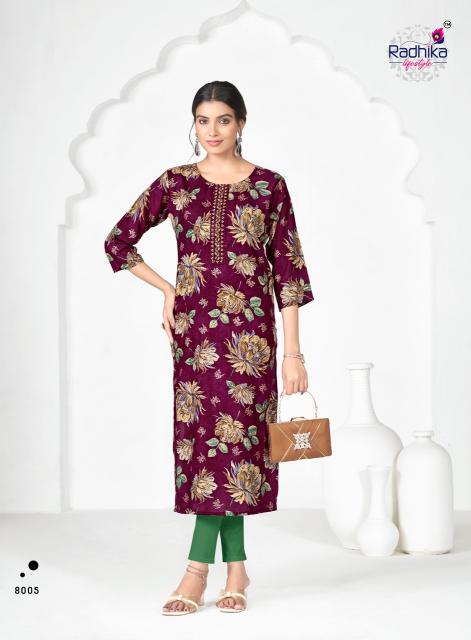 Radhika lifestyle alisha vol 8 wholesale prices of jaipuri kurti